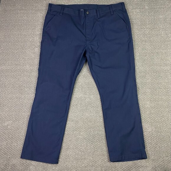 Carhartt Relaxed Fit Rugged Flex Pants Work Men's 46 x 32 Blue - Picture 1 of 11